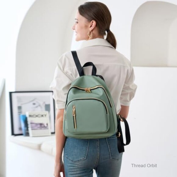 Mini Backpack Purse Water Resistant Nylon Daypack College Bag main image 4